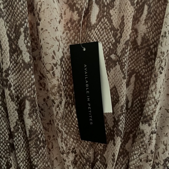 NWT Banana Republic snakeskin print chiffon spaghetti strap dress - Picture 10 of 13